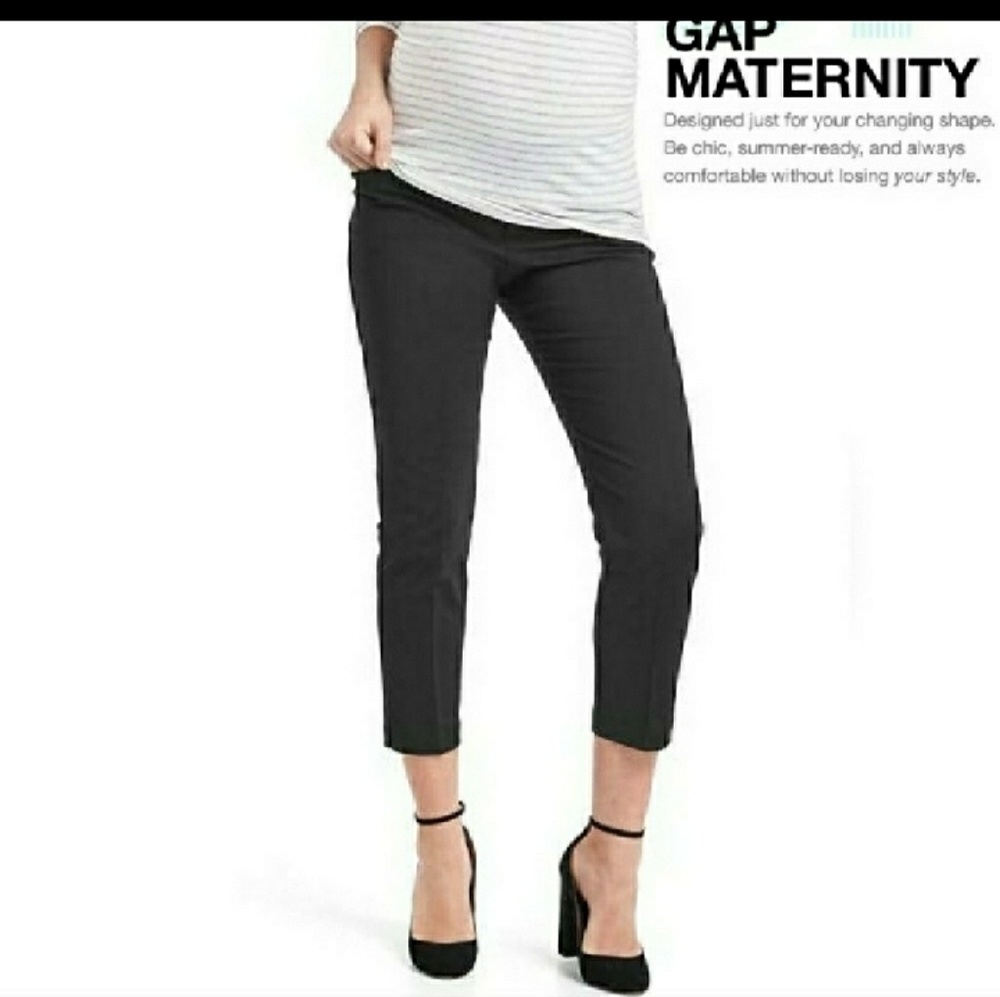 GAP MATERNITY black cropped pants
